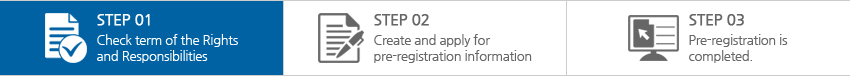 STEP 01 Check term of the Rights and Responsibilities